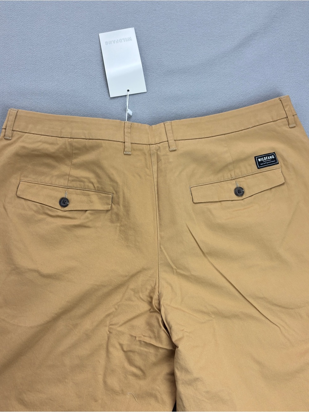 Wildfang The Essential Trouser Camel Sz 16 New Cuffed 2 Side & Back Pockets NWT - Picture 8 of 10